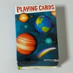 Space Themed Planets Playing Card Deck Sun Earth Mercury Venus SEALED in Deck